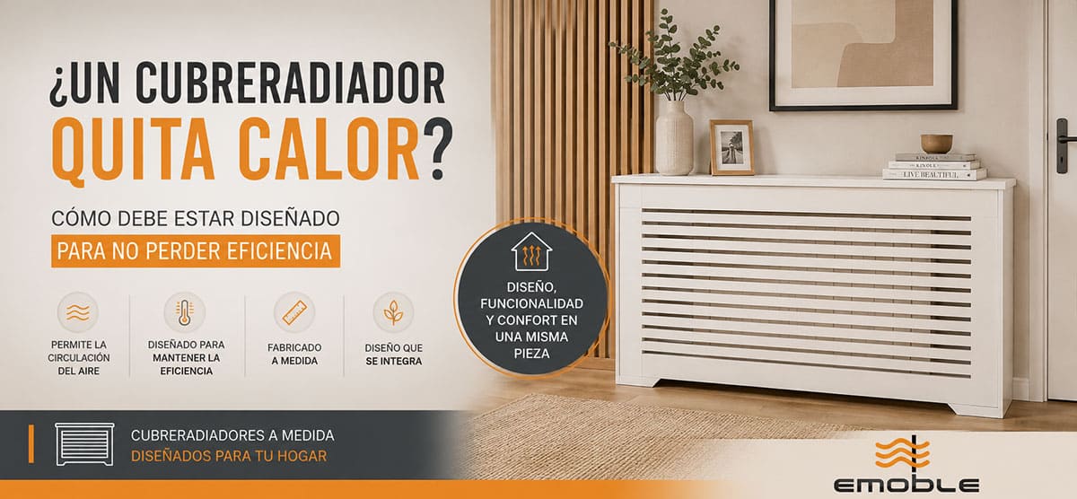 Cómo debe estar diseñado un cubreradiador para no perder eficiencia